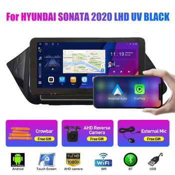 10.33 colių automobilinis radijas, skirtas HYUNDAI SONATA 2020 LHD 2Din Android Octa Core Car Stereo DVD GPS navigacijos grotuvas QLED ekranas Carplay