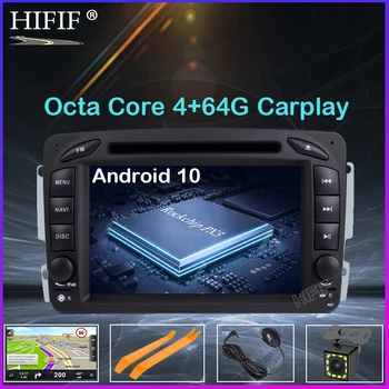 DSP IPS 4G Android 10 automobilių GPS skirta Mercedes Benz W209 W203 M ML W163 Viano W639 Vito Vaneo DVD GROTUVAS Multimedijos grotuvas