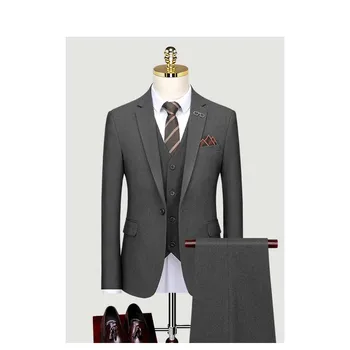Custom Made Groom Wedding Dress Blazer Pants Business High-Class Classic Dress Kelnės SA08-43999