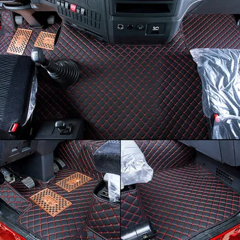 Foor kilimėliai Shacman X3000 Special Full Surround Foot Pad Cab Interior Leather Double Deck Decoration Supplies