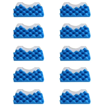 10Nustatykite mėlyną kempinės filtrą Baltas medvilnės kepenų filtras, skirtas Samsung DJ97-01040C serijos dulkių siurblio dalims