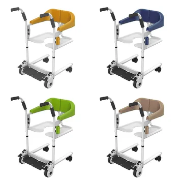 Perkelkite medicinos įrangą Pacientų transportas Sėdynės aukštis Reguliuojamas komodos sėdynės neįgaliųjų kėdė