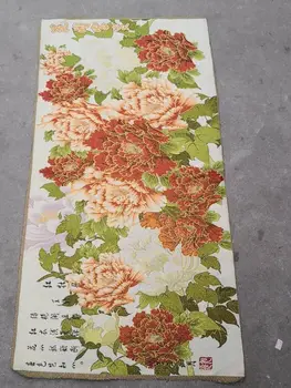 Kinija Senas šilkas kaip kabantis dažymas Siuvinėjimas Gėlių tapyba Ilgas 120cm