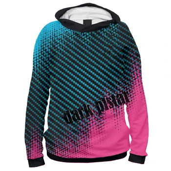Gradiento blokai Džemperis su gobtuvu 3D spausdinti vyriški džemperiai su gobtuvu Unisex gatvės drabužiai Megztiniai Laisvalaikio sportiniai kostiumai