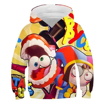 The Amazing Digital Circus 3D printed Hoodie men manga cartoon Y2K Džemperio megztinis personalizuotas moterims Megztinis ilgomis rankovėmis