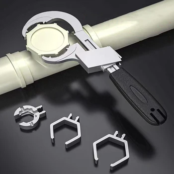 Z50 universalus reguliuojamas dviejų galų veržliaraktis daugiafunkcinis vonios veržliaraktis aliuminio lydinio atviro galo veržliarakčio vonios kambario remonto įrankis