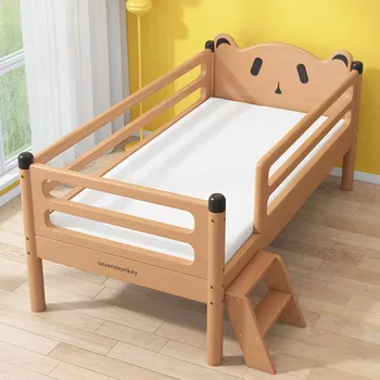 Buferio sauga Vaikiškos lovos Viengulė laikiklis Medinė pilis Vaikiška lova Modernūs čiužiniai Prabangūs Lozko Dla Dziecka Miegamojo baldai