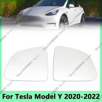 Tesla Model Y 2020 2021 2022 automobilio išorinis galinio vaizdo veidrodžio objektyvas su šildomo stiklo objektyvo priedais Pakaitinis automobilio stilius