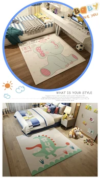 GGB5004 Animacinis vaikų kambarys, palapinė, kilimas, svetainė, mergaitės lova, dengta darželio ropojančiais kilimėliais