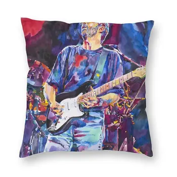 Prabangus Eric Clapton Blues gitaros pagalvėlės užvalkalas Blackie Rock Star pagalvės užvalkalas Miegamojo apdaila Svetainės pagalvės užvalkalas