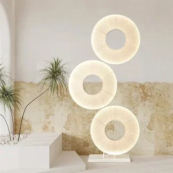 itališka svetainė Sofos krašto atmosfera Vertikalus šviestuvas Modernus minimalistinis Kūrybinis minimalistinis grindų šviestuvas