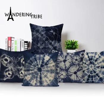 Art Nouveau pagalvėlės užvalkalai Abstraktaus apskritimo juostelės pagalvės dėklas Drugelio pagalvėlės Dekoravimas Sofa-lova Boho Linen Kissen Užvalkalas